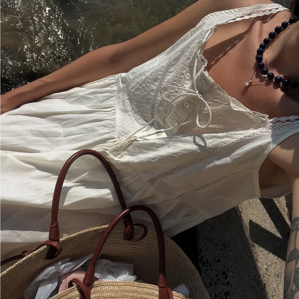 NWT Alira Dress by Little Tienda, stunning white summer dress